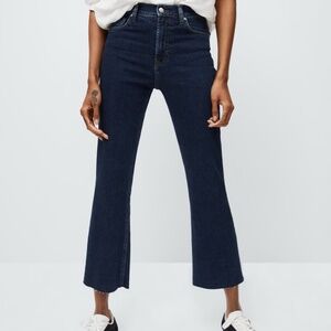 Mango Sienna High Rise Kick Flare Crop